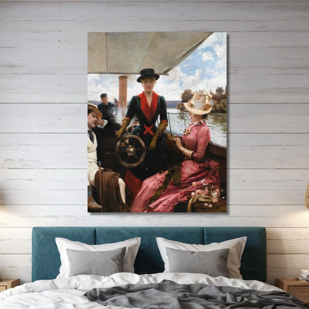 Impression Sur Toile - Le Baptême, Tableau De Julius Leblanc Stewart (JLS23)