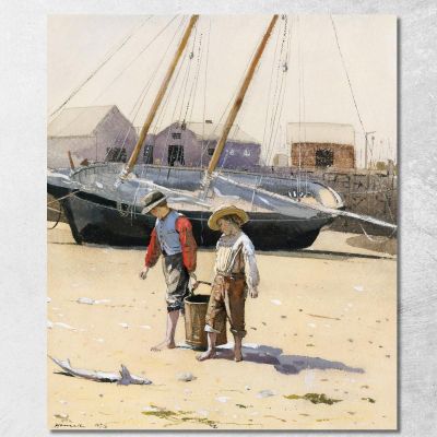 Un Cesto Di Vongole Winslow Homer whm1 quadro stampa su tela