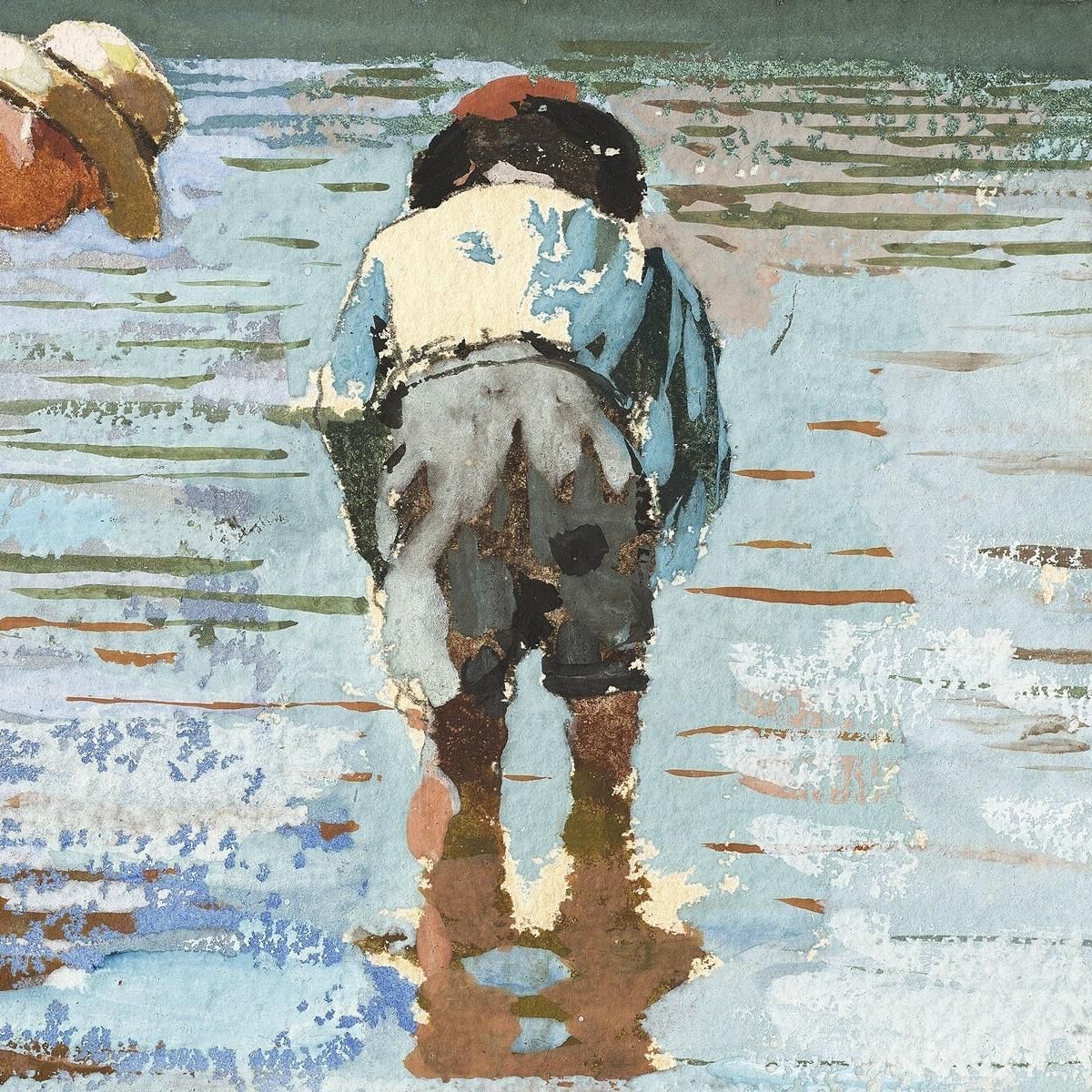 Ragazzi Che Guadano Winslow Homer whm35 quadro stampa su tela