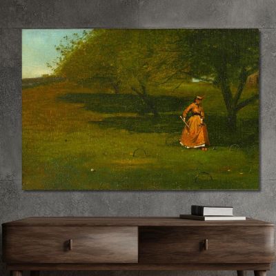 Krocket-Spieler Winslow Homer, whm45 drucken auf leinwand
