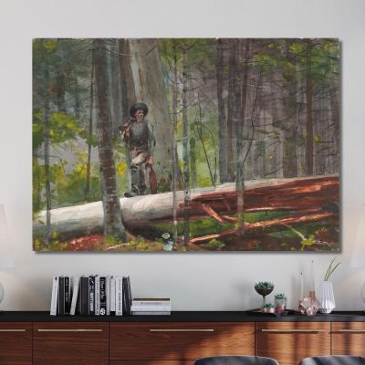 Jäger In Den Adirondacks Winslow Homer, whm92 drucken auf leinwand