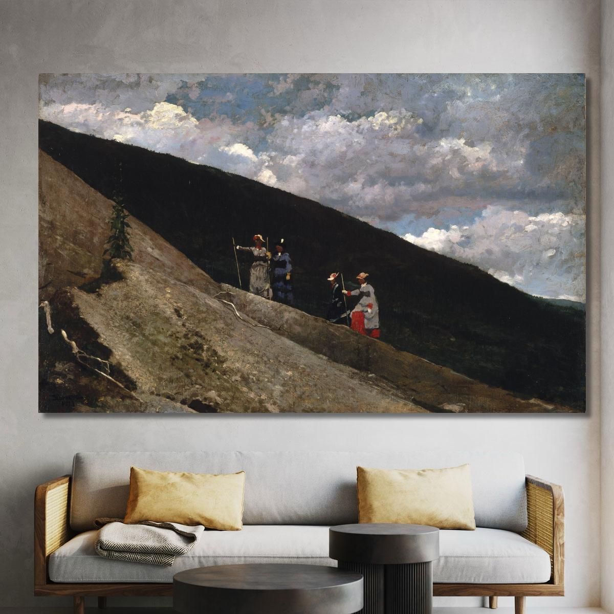 In Montagna Winslow Homer whm98 quadro stampa su tela