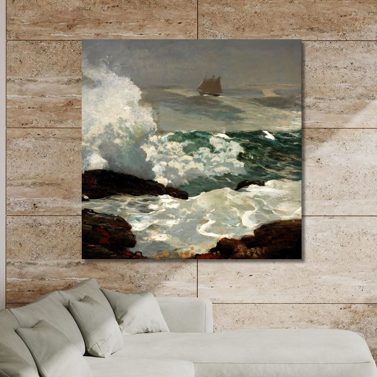 0 Su Una Lee Shoreᅠ Winslow Homer whm124 quadro stampa su tela