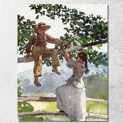 Sul Recinto Winslow Homer whm126 quadro stampa su tela