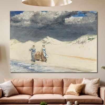 Sabbia E Cielo Winslow Homer whm154 quadro stampa su tela