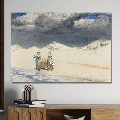 Sabbia E Cielo Winslow Homer whm154 quadro stampa su tela