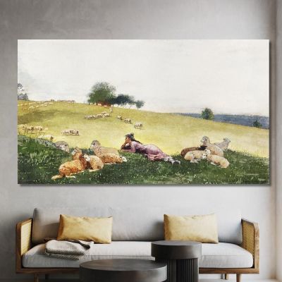 Pastorella Di Houghton Farm Winslow Homer whm163 quadro stampa su tela