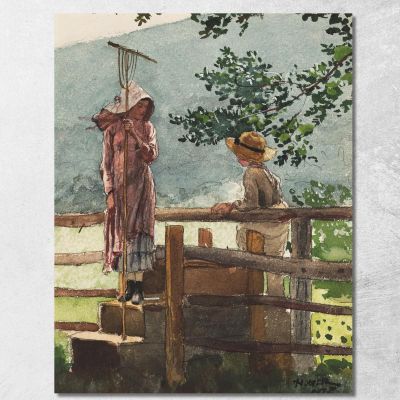 Primavera Winslow Homer whm174 quadro stampa su tela