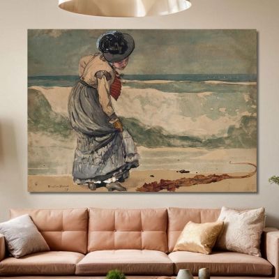 Sorpreso Winslow Homer whm175 quadro stampa su tela