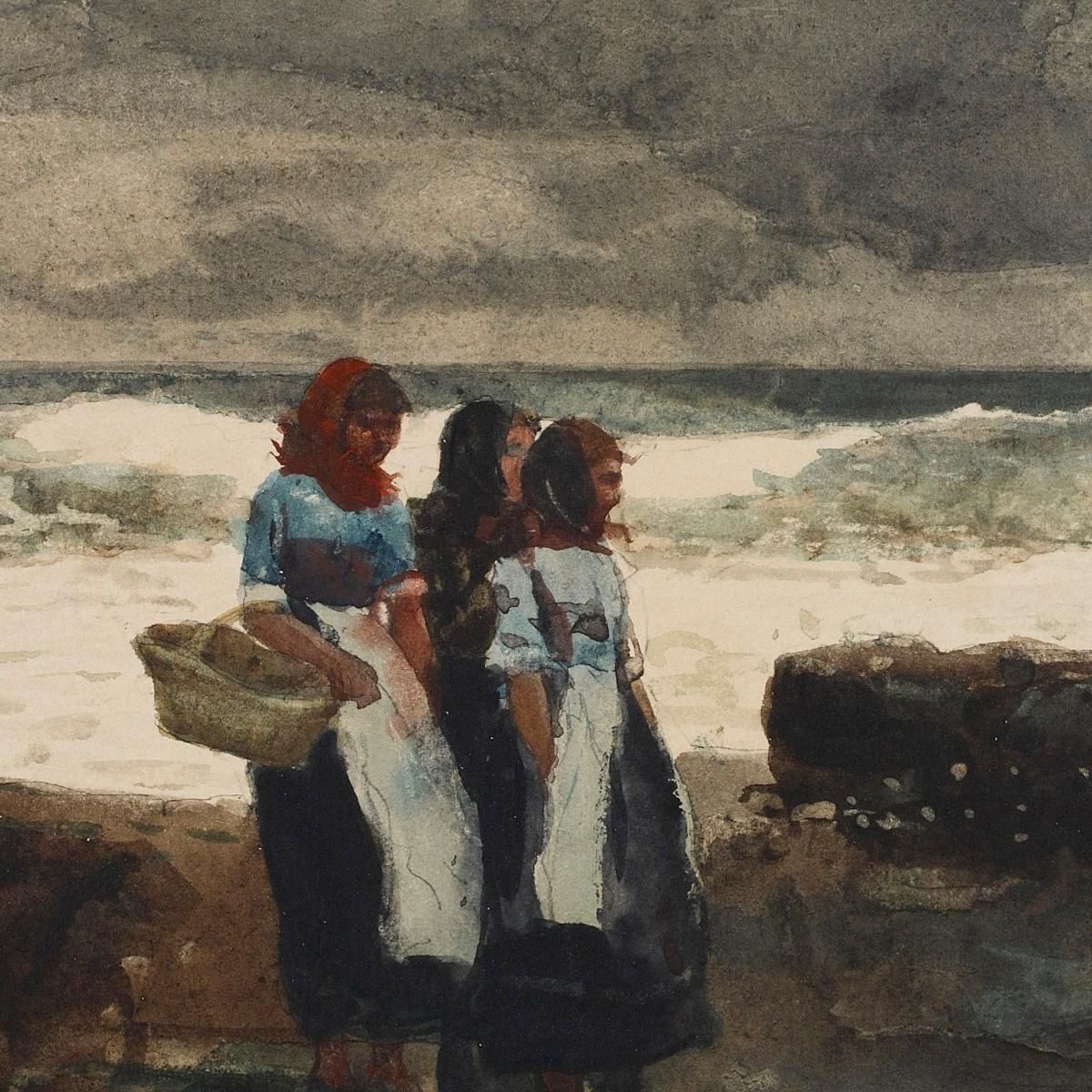 Sole E Nuvole Winslow Homer whm185 quadro stampa su tela