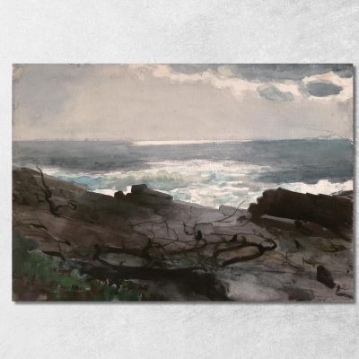 Sole E Ombra Prout'S Neck Winslow Homer whm190 quadro stampa su tela