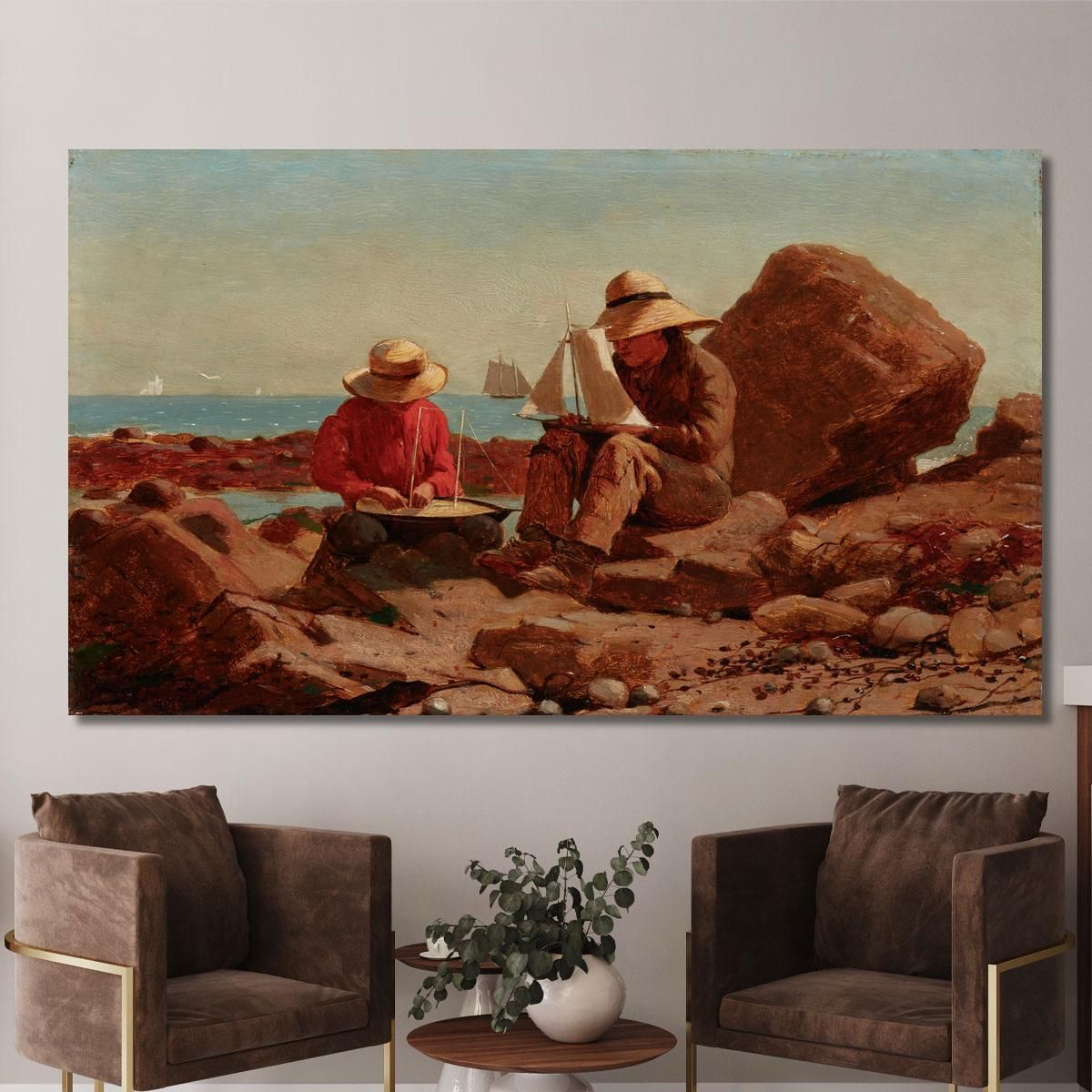 I Costruttori Di Barche Winslow Homer whm197 quadro stampa su tela