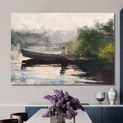 Das Tagesende In Den Adirondacks Winslow Homer, whm213 drucken auf leinwand