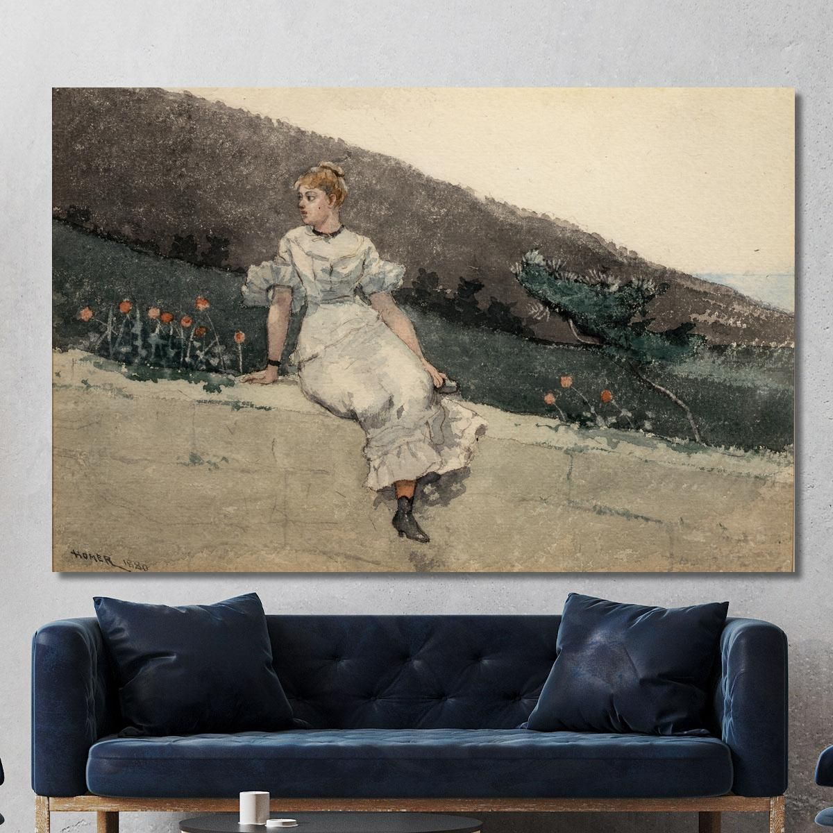 Il Muro Del Giardino Winslow Homer whm218 quadro stampa su tela