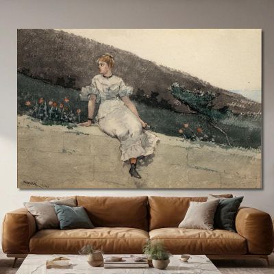 Il Muro Del Giardino Winslow Homer whm218 quadro stampa su tela