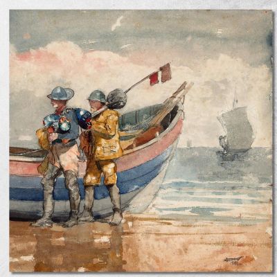 Il Ritorno A Tynemouth Winslow Homer whm237 quadro stampa su tela