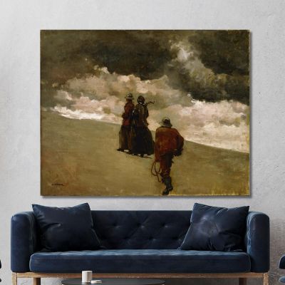 Al Salvataggio Winslow Homer whm249 quadro stampa su tela