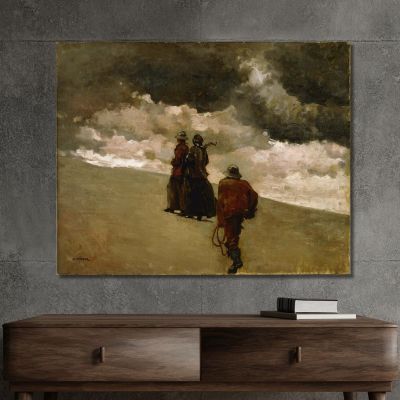 Al Salvataggio Winslow Homer whm249 quadro stampa su tela