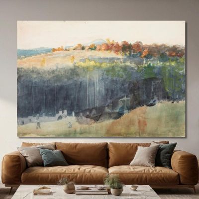 Valle Y Ladera Winslow Homer, whm261 cuadro en lienzo