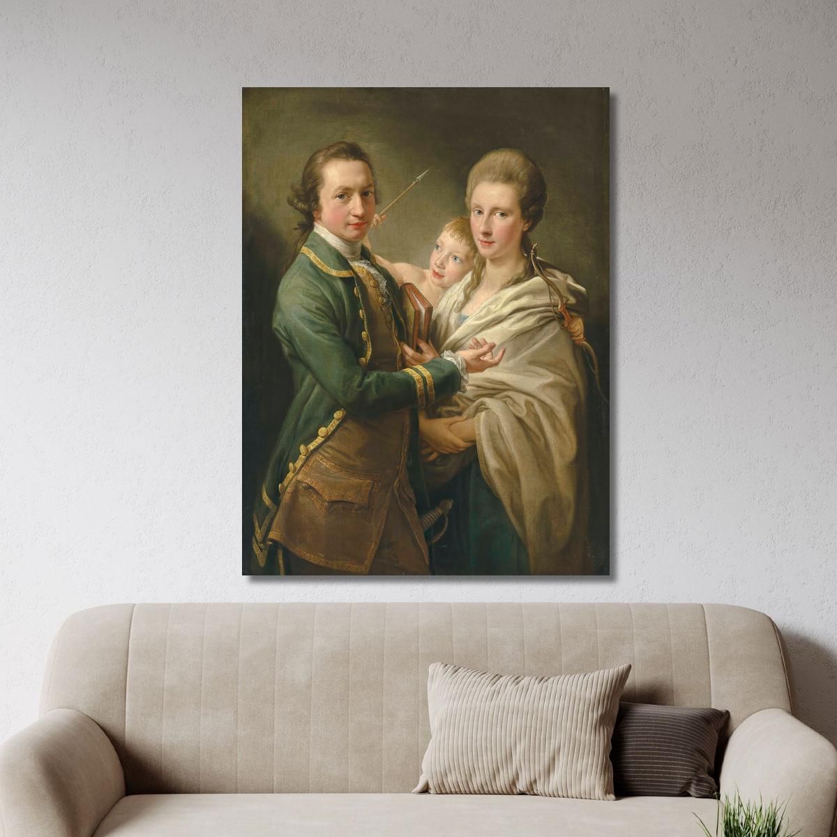 Arthur Saunders Gore Visconte Sudley In Seguito 2° Conte Di Arran E Sua Moglie Pompeo Batoni pbt6 quadro stampa su tela