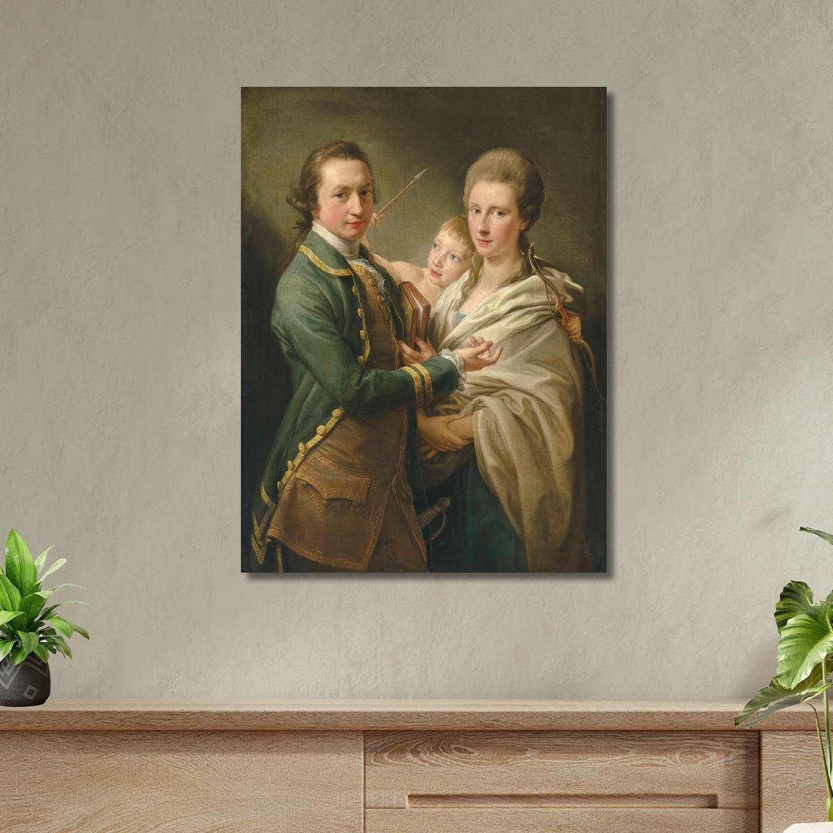 Arthur Saunders Gore Visconte Sudley In Seguito 2° Conte Di Arran E Sua Moglie Pompeo Batoni pbt6 quadro stampa su tela