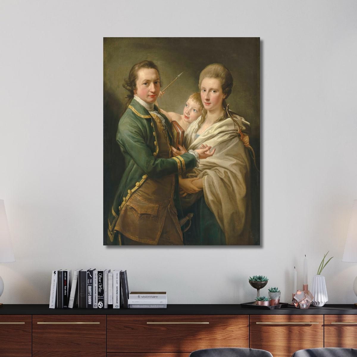 Arthur Saunders Gore Visconte Sudley In Seguito 2° Conte Di Arran E Sua Moglie Pompeo Batoni pbt6 quadro stampa su tela