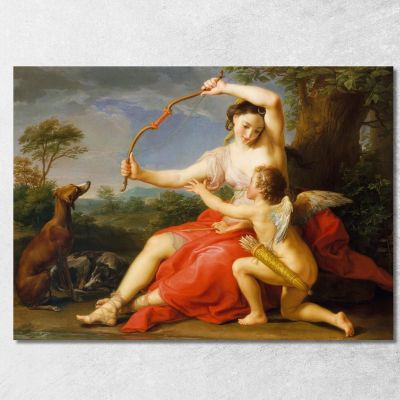 Diana E Cupido Pompeo Batoni pbt10 quadro stampa su tela