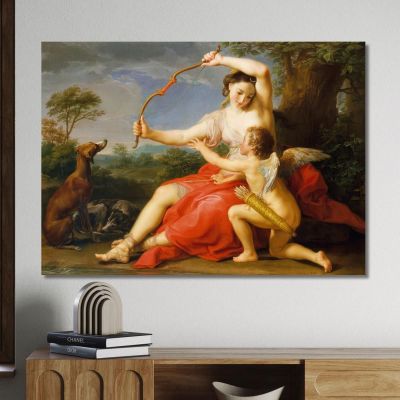 Diana E Cupido Pompeo Batoni pbt10 quadro stampa su tela