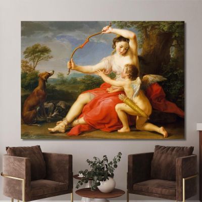 Diana E Cupido Pompeo Batoni pbt10 quadro stampa su tela