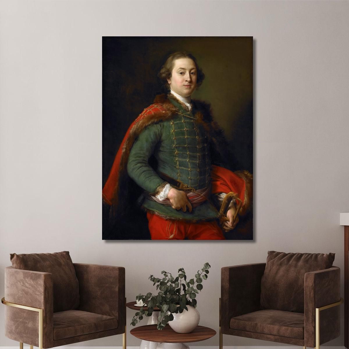 Ritratto Di John Woodyeare Pompeo Batoni pbt33 quadro stampa su tela
