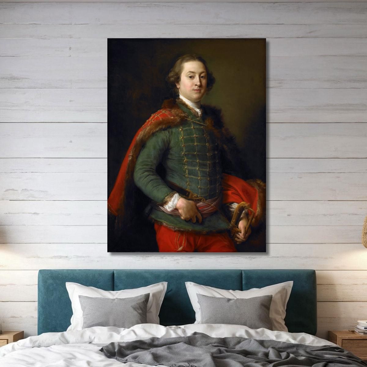 Ritratto Di John Woodyeare Pompeo Batoni pbt33 quadro stampa su tela