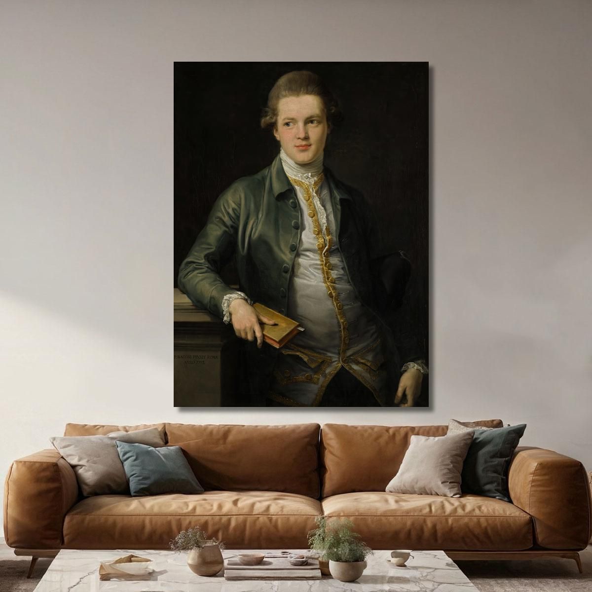 Ritratto Di Thomas Orde Poi Orde-Powlett E Primo Barone Bolton Pompeo Batoni pbt40 quadro stampa su tela