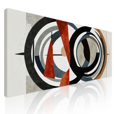 Quadro Forme Astratte Design Geometrico Con Contrasti Cromatici absh12 quadro stampa su tela