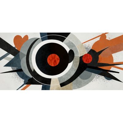 Abstract Shapes Painting Abstract Geometric Dynamism , absh13 canvas print