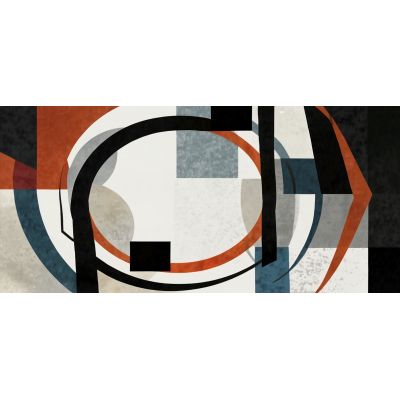 Abstract Shapes Painting Dynamism And Geometric Harmony , absh14 canvas print