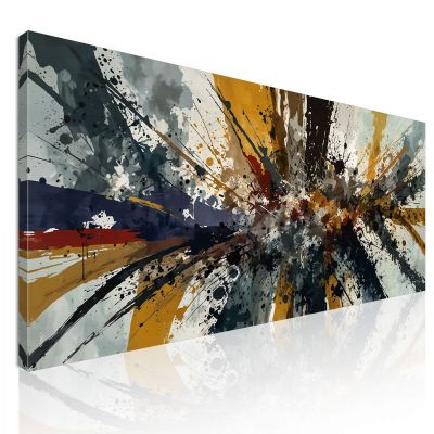 Quadro Forme Astratte Energie Astratte Multicolore absh16 quadro stampa su tela