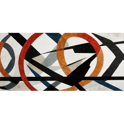 Framework Of Abstract Shapes Intersections Of Colors And Lines , absh21 canvas print