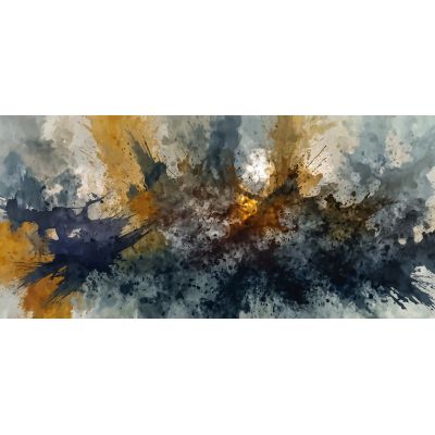 Abstract Shapes Painting The Energy Of Colors , absh23 canvas print