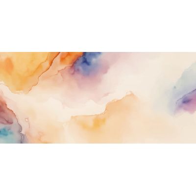 Framework Of Abstract Shapes Waves Of Color Between Orange And Blue , absh32 canvas print