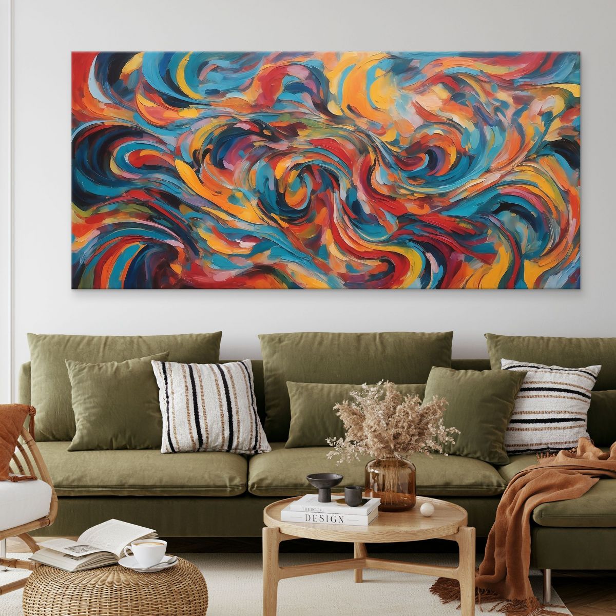 Quadro Forme Astratte Vortice Di Colori absh40 quadro stampa su tela