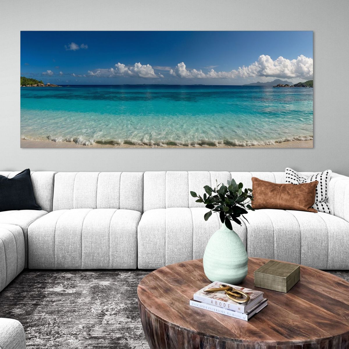 Quadro Paesaggio Mare Spiaggia Tropicale Con Acque Turchesi seal5 quadro stampa su tela