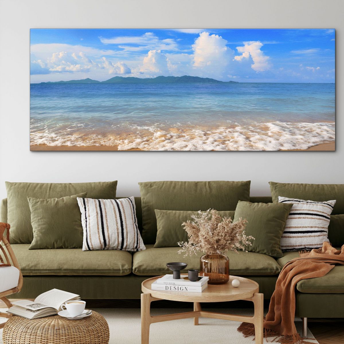 Quadro Paesaggio Mare Spiaggia Incantevole A Koh Samui Con Mare Turchese seal24 quadro stampa su tela