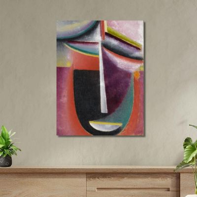 Mystère De La Tête Abstraite Alexej von Jawlensky, avj5 tableau impression sur toile