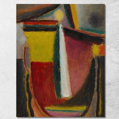 Testa Astratta Alexej von Jawlensky avj11 quadro stampa su tela