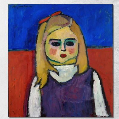Bambino Alexej von Jawlensky avj22 quadro stampa su tela