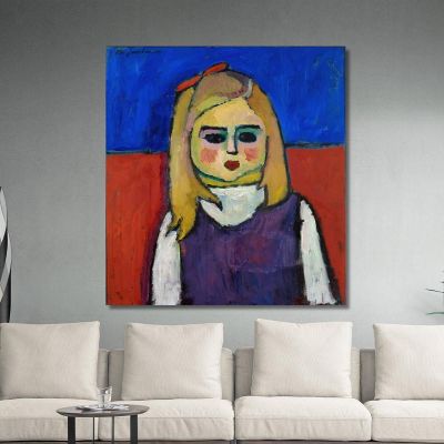 Bambino Alexej von Jawlensky avj22 quadro stampa su tela