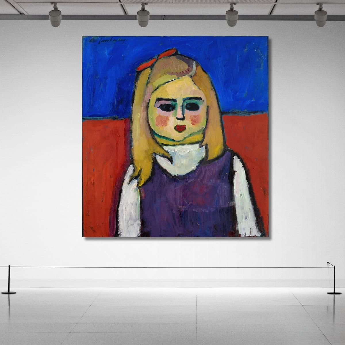 Bambino Alexej von Jawlensky avj22 quadro stampa su tela