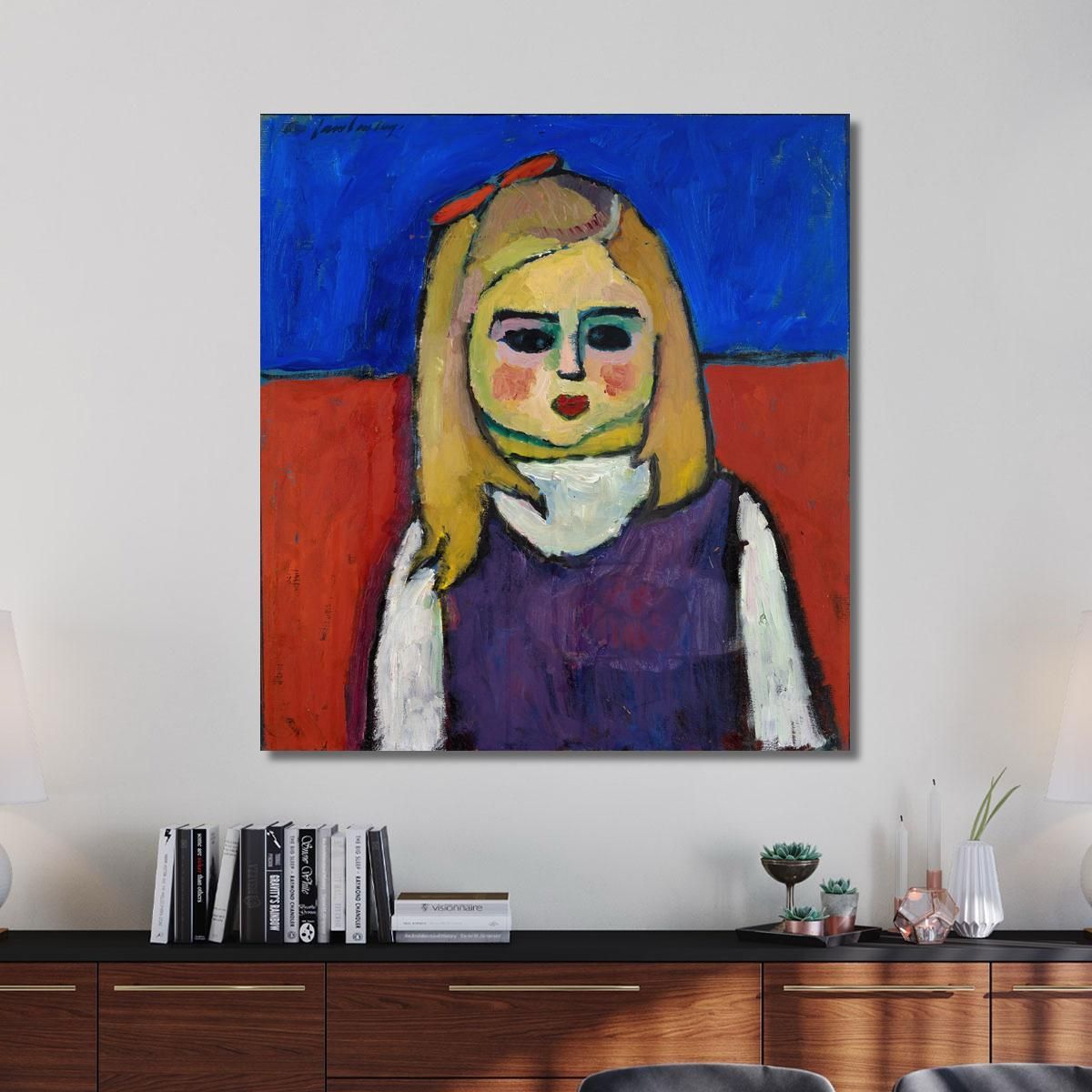 Bambino Alexej von Jawlensky avj22 quadro stampa su tela