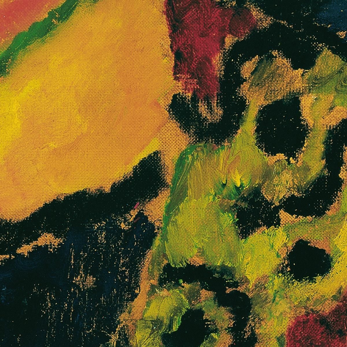 Signora Davanti A Uno Sfondo Blu Alexej von Jawlensky avj23 quadro stampa su tela