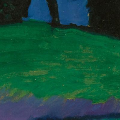 Alberi Scuri Sul Pendio Verde Alberi Scuri Sul Pendio Verde Alexej von Jawlensky avj25 quadro stampa su tela